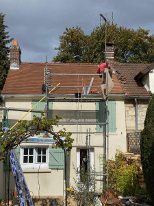 Rénovation toiture tuile plate Crépy-en-Valois